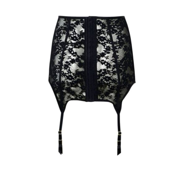 New With Tag La Senza Size XS High Waist‎ Black Garter Skirt - Picture 3 of 15